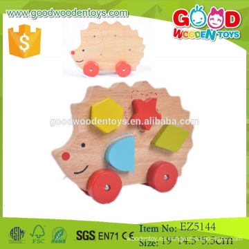 Diseño único del mercado de la UE Lovely Kids Toy Baby Wooden Car